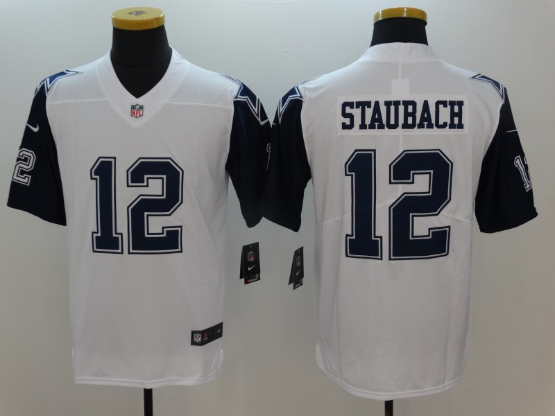 Men Dallas Cowboys #12 Staubach white 2025 Nike Limited NFL Jersey 